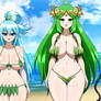 Goddess Trio's Leaf Bikini