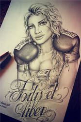 Boxing girl