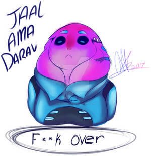 Chibi Jaal, colored bust sketch!