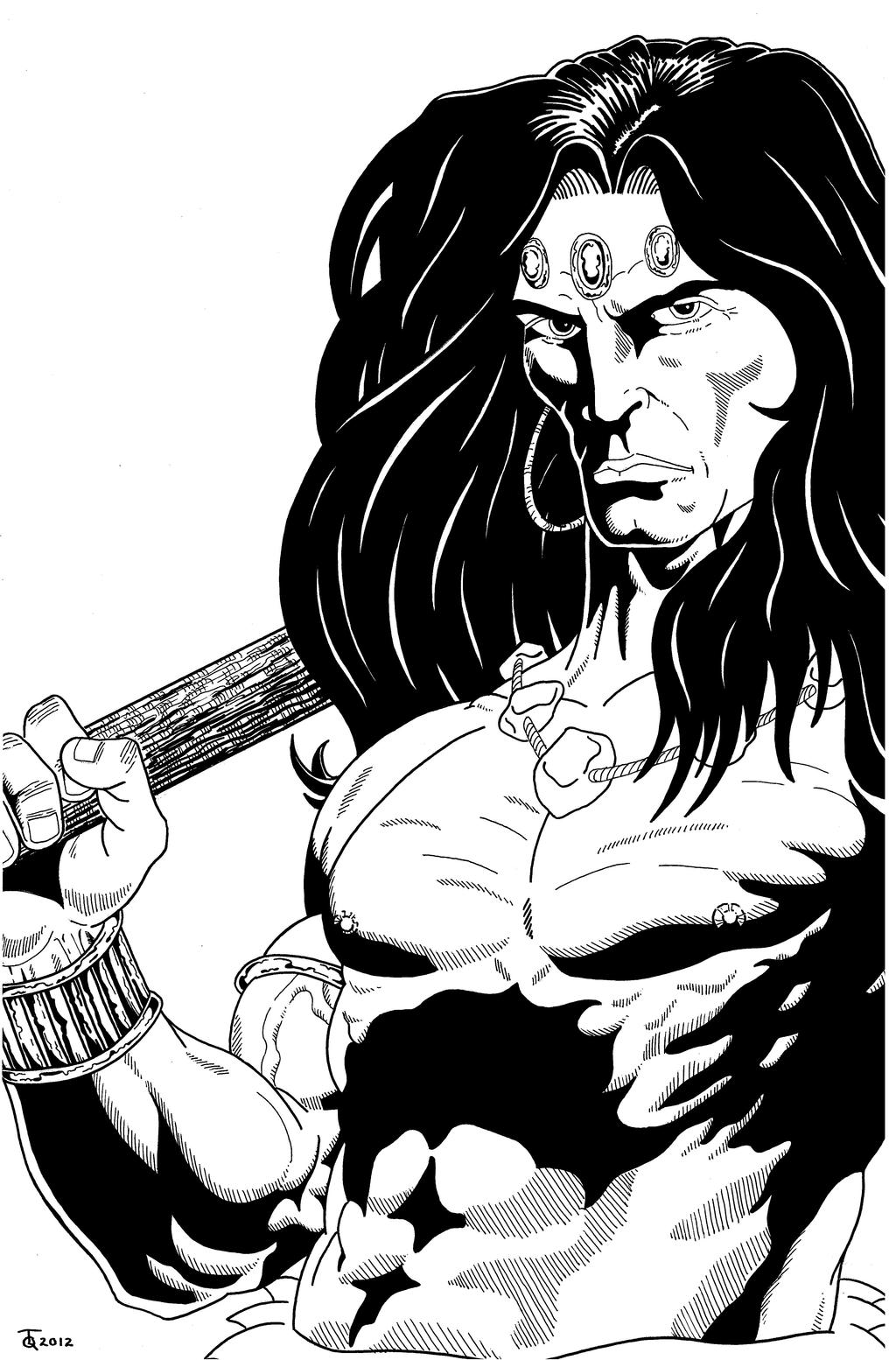 Kolmec the Savage final inks