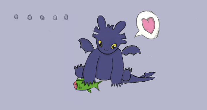 toothless coloured by BruunFalk on DeviantArt