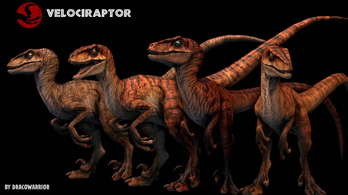 Jp1 Raptor JP TLW - Velociraptors renders by DracoWarrior3DArts on DeviantArt