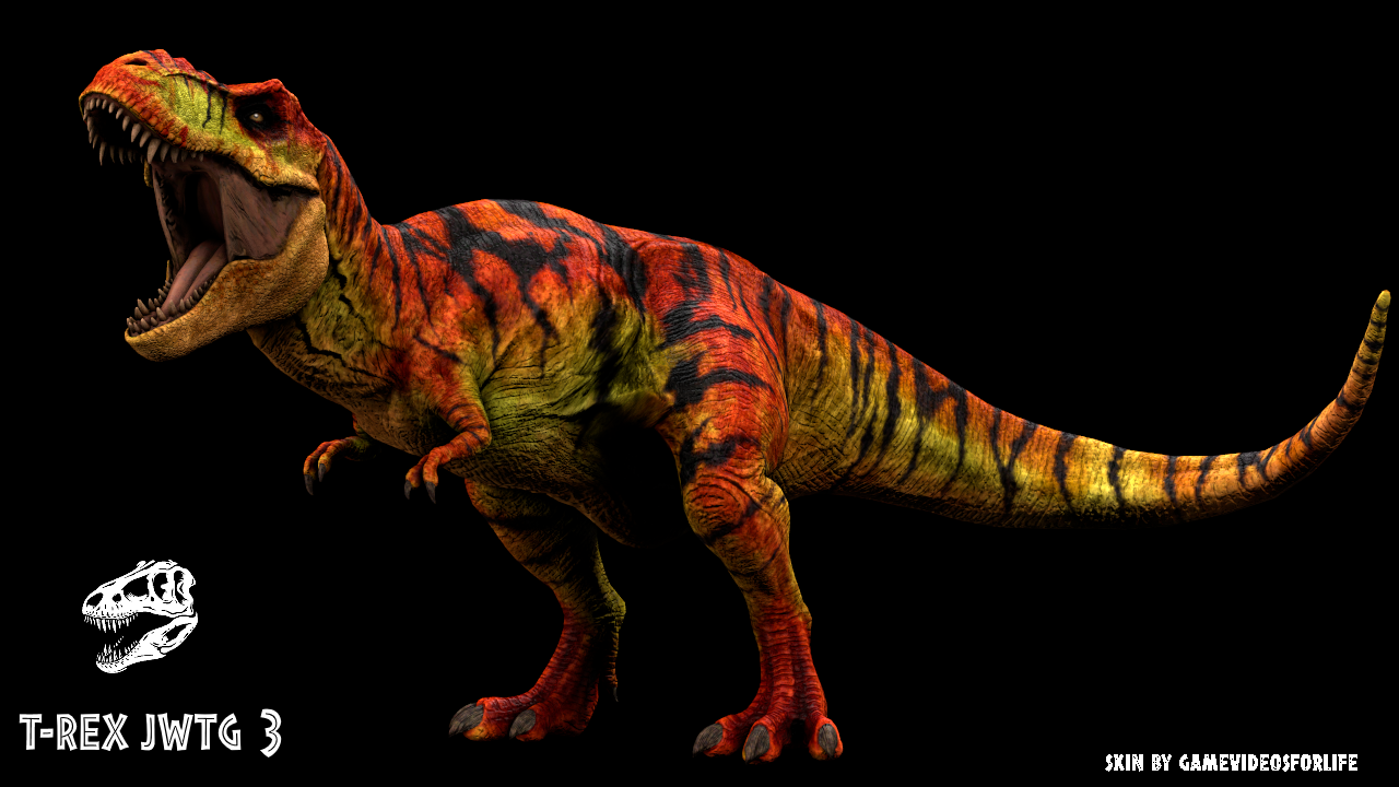 Trex - Jurassic World The Game 3 render by DracoKhajiit on DeviantArt