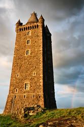 Scrabo Tower with Rainbow