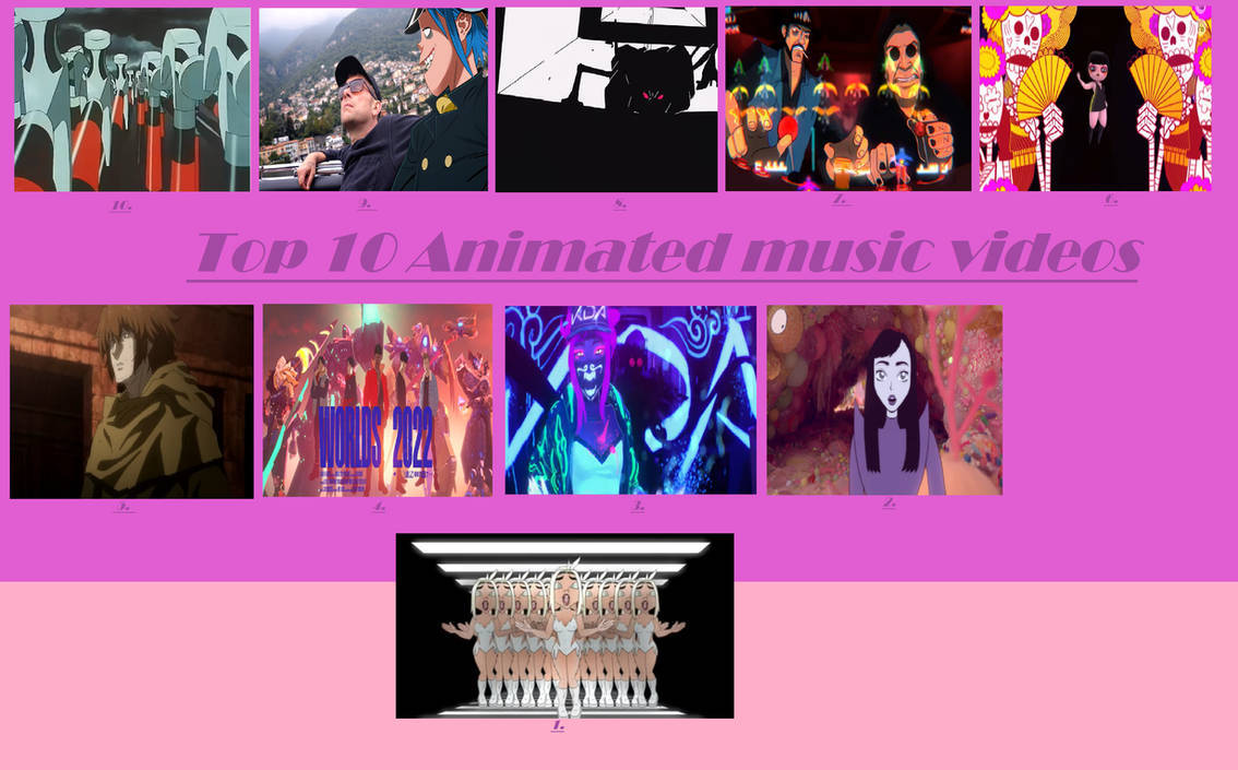 Top 10 Animated music videos by joanamaria33 on DeviantArt