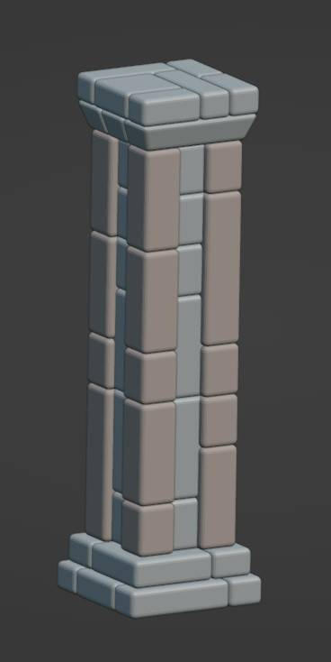 Columnar Deviantart column 3d model by Fede3DWorkshop on DeviantArt