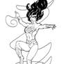 Wonder Woman ink sketch