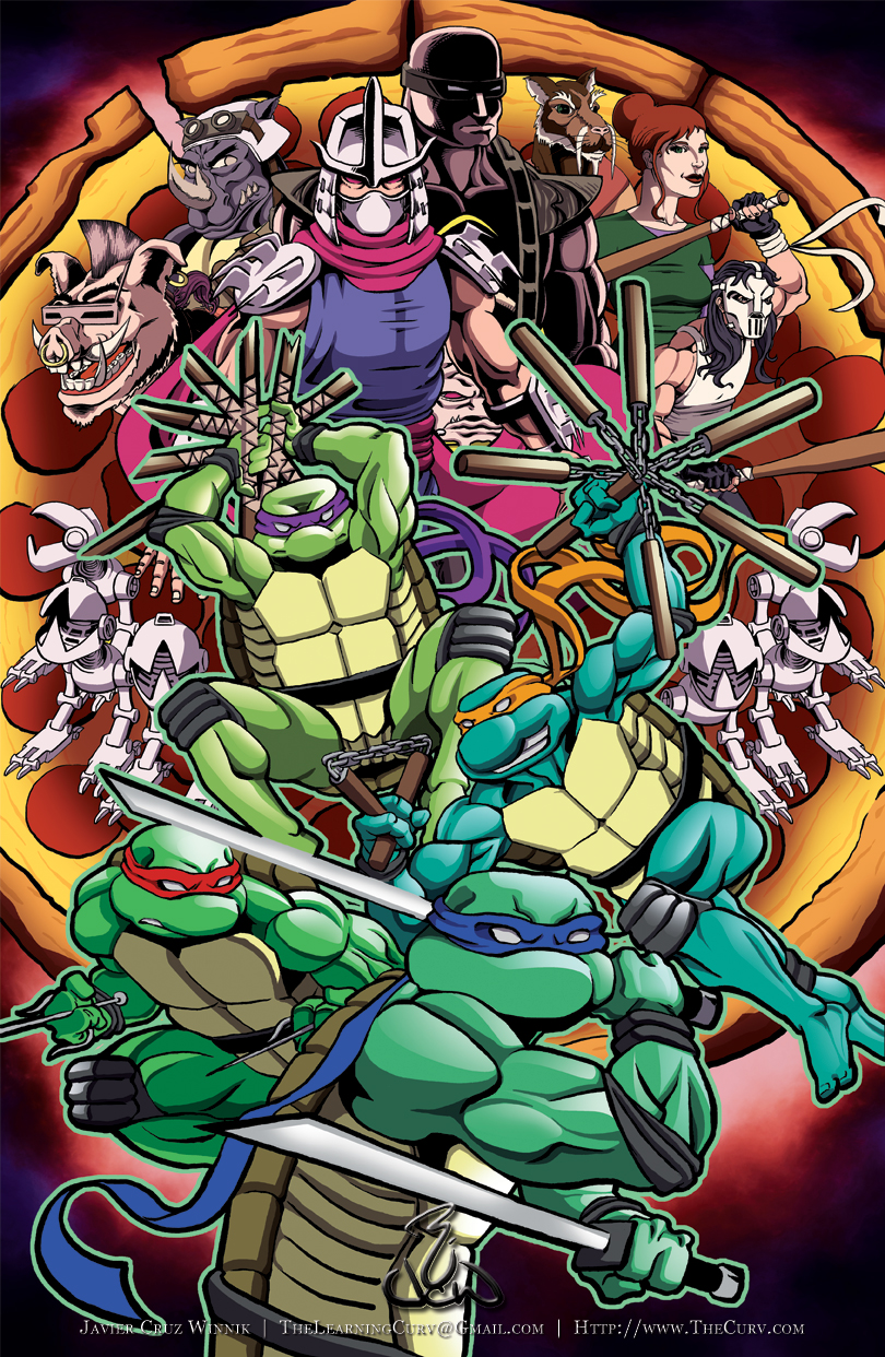 ...TMNT Pizza with everything on it...