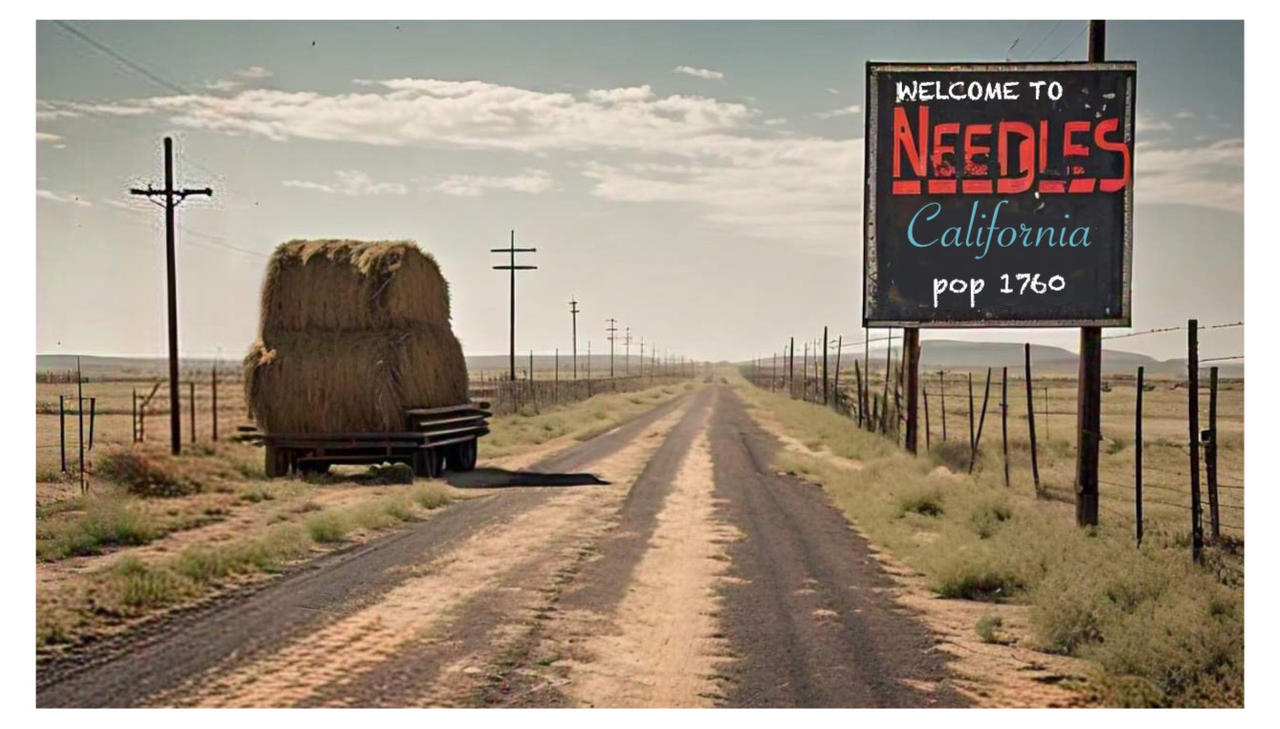 Down a Deserted Stretch of a County Two-Lane