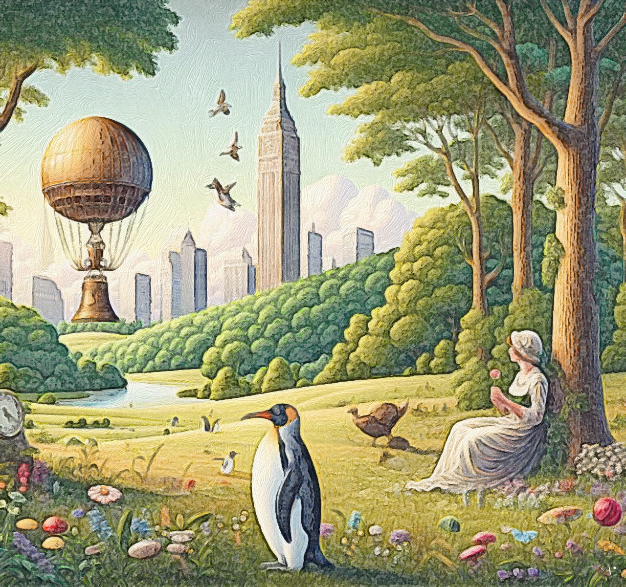 Sunday Afternoon In the Park With Emperor Penguin