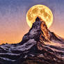 Mond Uber Zermatt