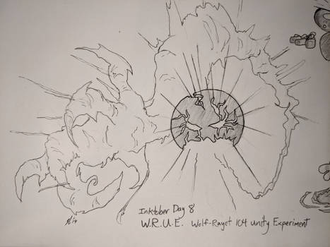 Inktober Day 8: W.R.U.E.