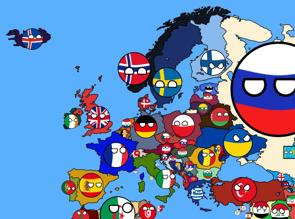Avoir Images Countryball Map Of Europe By Justusthehedgehog On Deviantart le plus cool salutations
