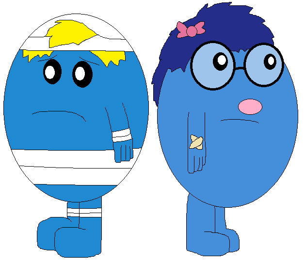 Mr. Bump and Miss Whoops (my redesign) by FenneKindleFire on DeviantArt
