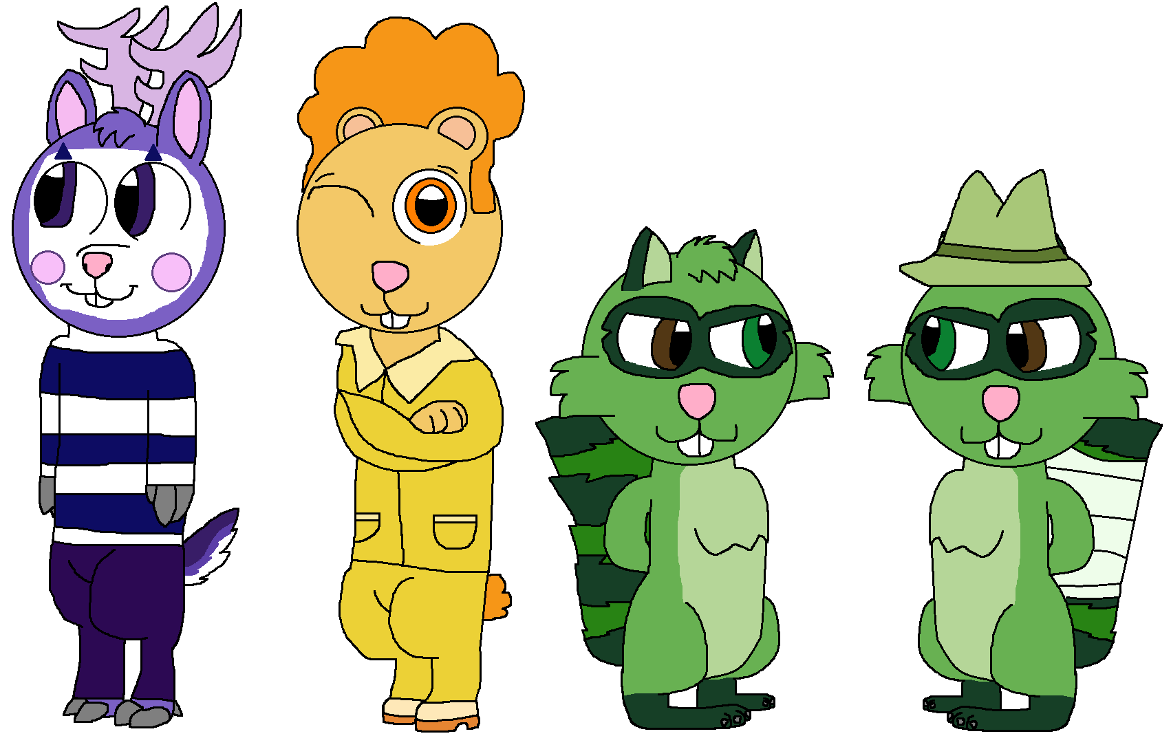 HTF Redesigns 4 by FenneKindleFire on DeviantArt