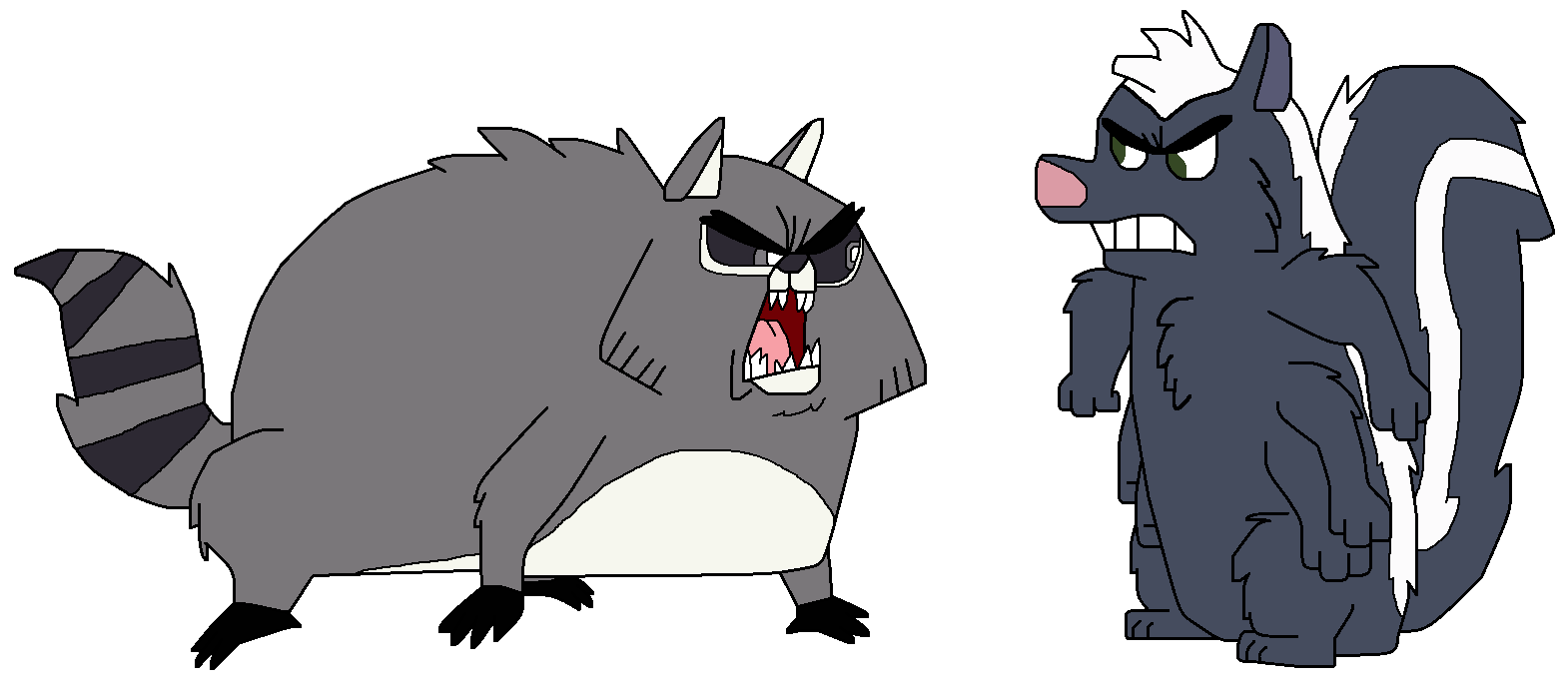 Mutant Raccon Mutant Raccoon vs Mutant Skunk by FenneKindleFire on DeviantArt