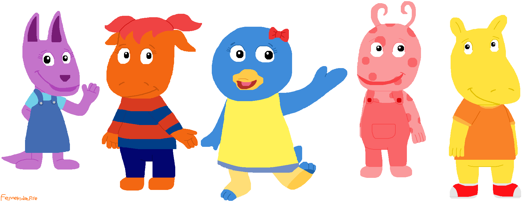 Gender-Bent Backyardigans by FenneKindleFire on DeviantArt