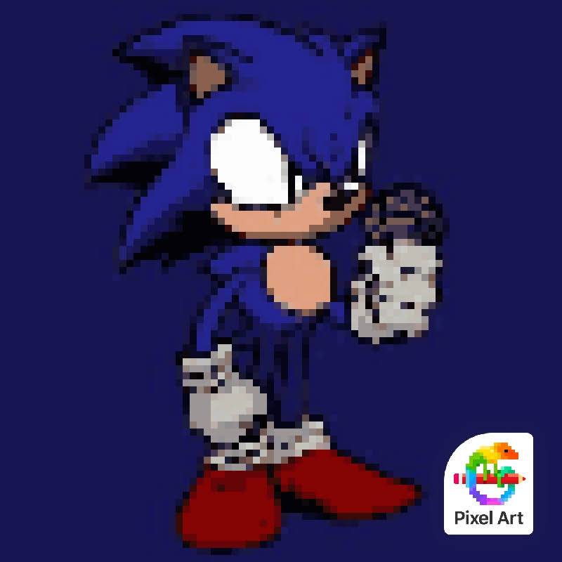 Pixilart - faker sonic new by blue-blue