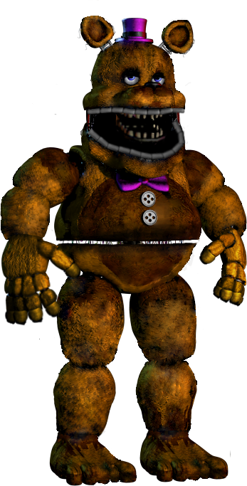 I edited Fredbear to make him look like Un-Nightmare. (Nightbear)