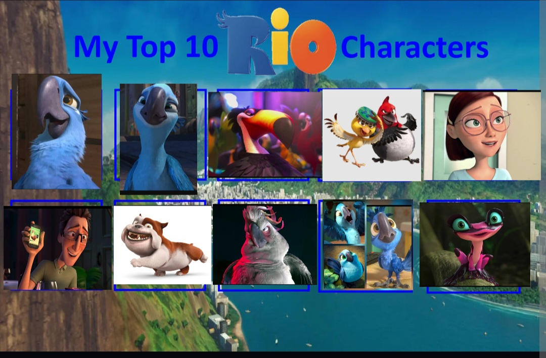 Eua Character Rio My Top 10 Rio Characters by swoop79 on DeviantArt