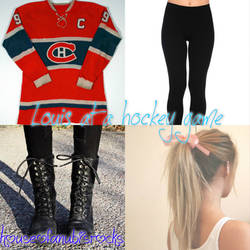 Hockey game with Louis