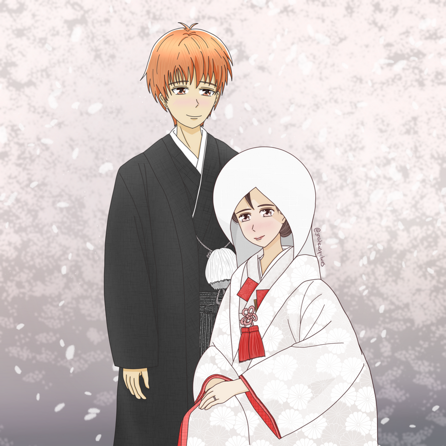 The Wedding Photo Kyo and Tohru by jessdrawspictures on DeviantArt
