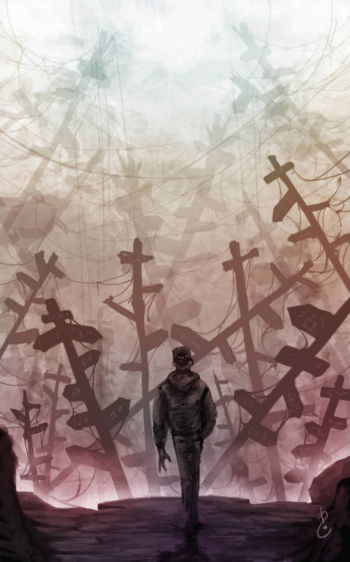 Confusing sign posts by BlindHead on DeviantArt