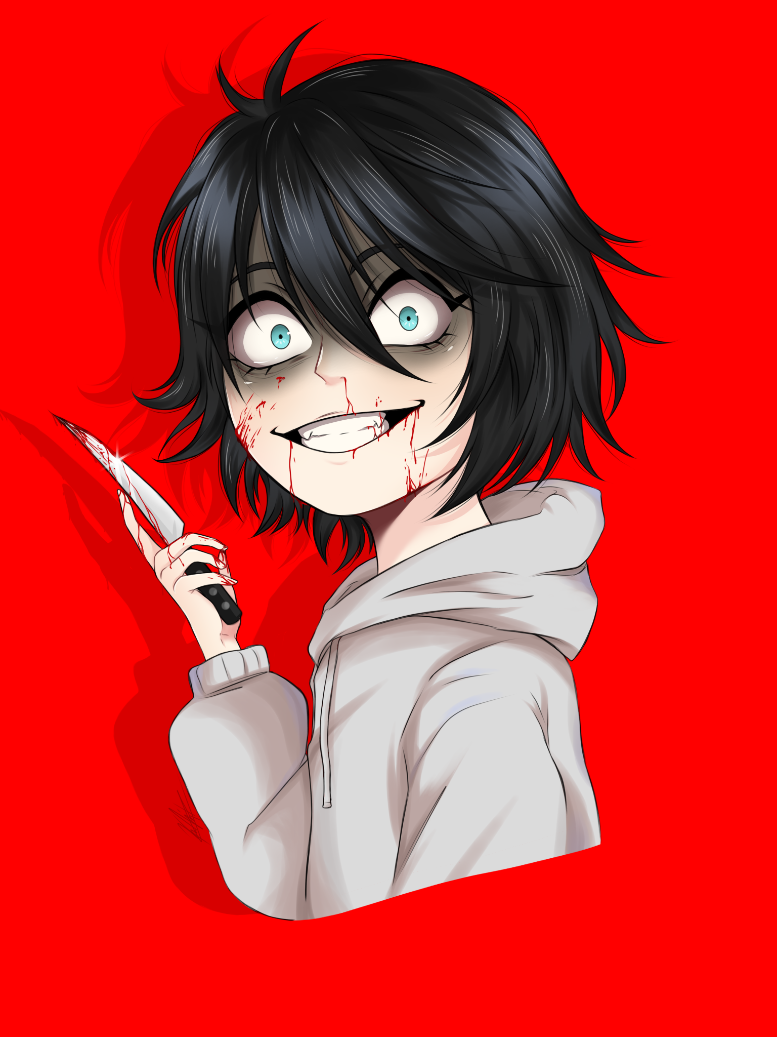 Jeff The Killer [Fan Art : Creepypasta ] by SeiiRiver on DeviantArt