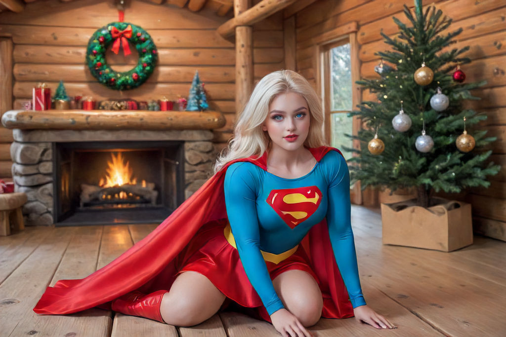 Christmas Supergirl & Deadpool, Christmas Supergirl & Deadp…