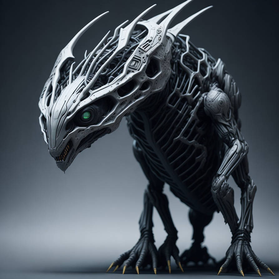 Futuristic alien creature by Pickgameru on DeviantArt