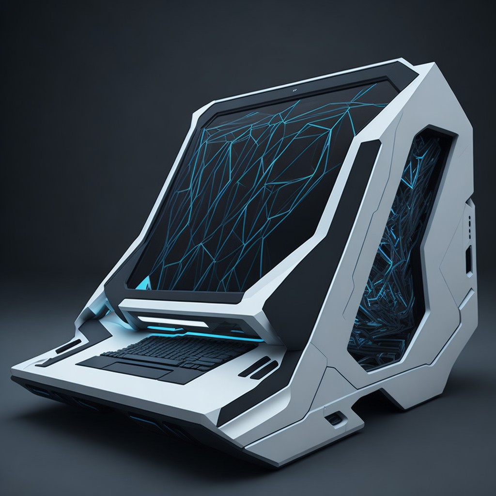 Futuristic Portable Computer Futuristic laptop by Pickgameru on DeviantArt