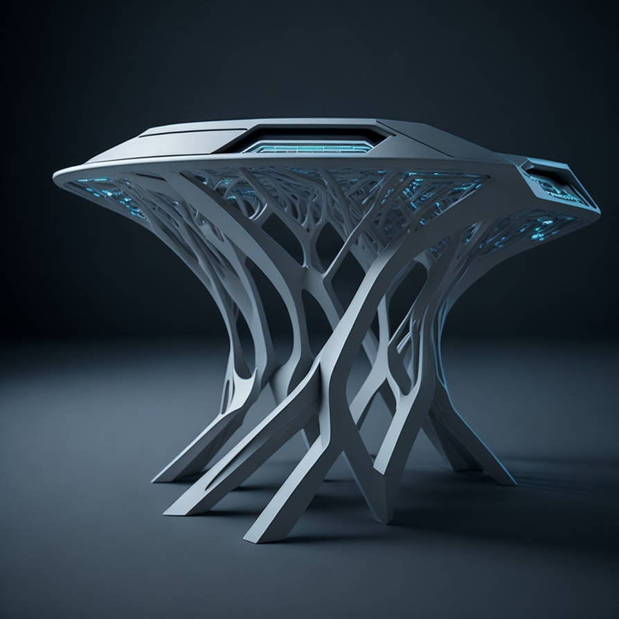 Sci-fi futuristic high-tech table by Pickgameru on DeviantArt