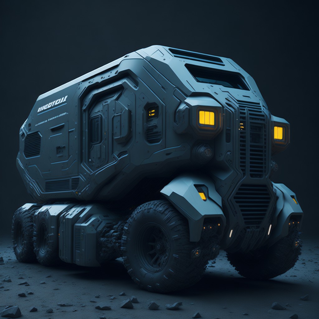 Sci-fi futuristic high-tech truck by Pickgameru on DeviantArt
