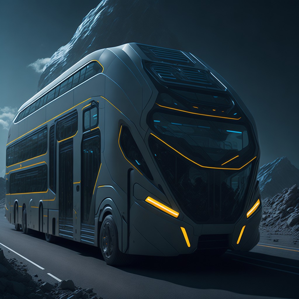 Sci-fi futuristic high-tech bus by Pickgameru on DeviantArt