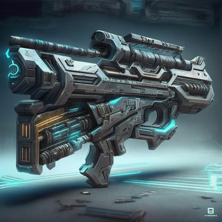 Futuristic sci-fi high-technological weapon AK-12 by Pickgameru on ...