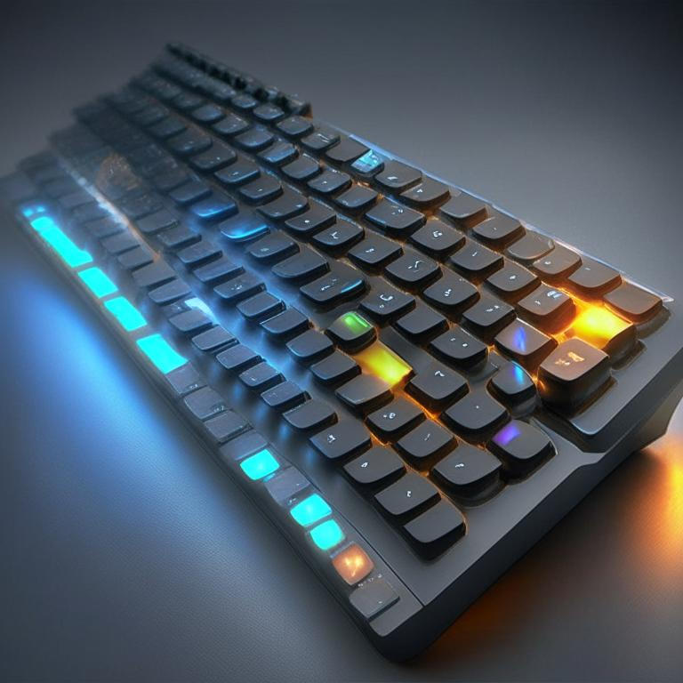 Futuristic sci-fi PC keyboard by Pickgameru on DeviantArt