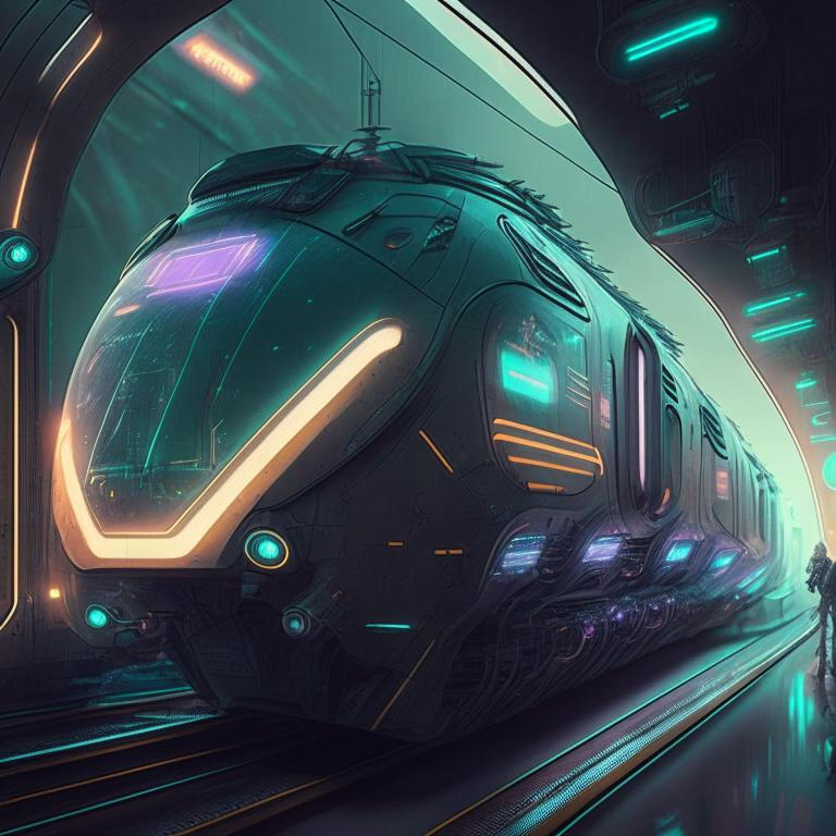 Science Fiction Train Futuristic sci-fi train by Pickgameru on DeviantArt