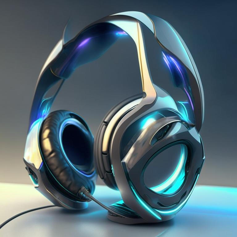 Futuristic sci-fi PC headphones by Pickgameru on DeviantArt