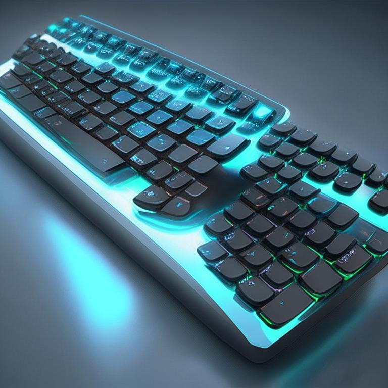 Futuristic sci-fi PC keyboard by Pickgameru on DeviantArt