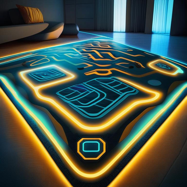 Futuristic Rug Design Futuristic sci-fi carpet by Pickgameru on DeviantArt