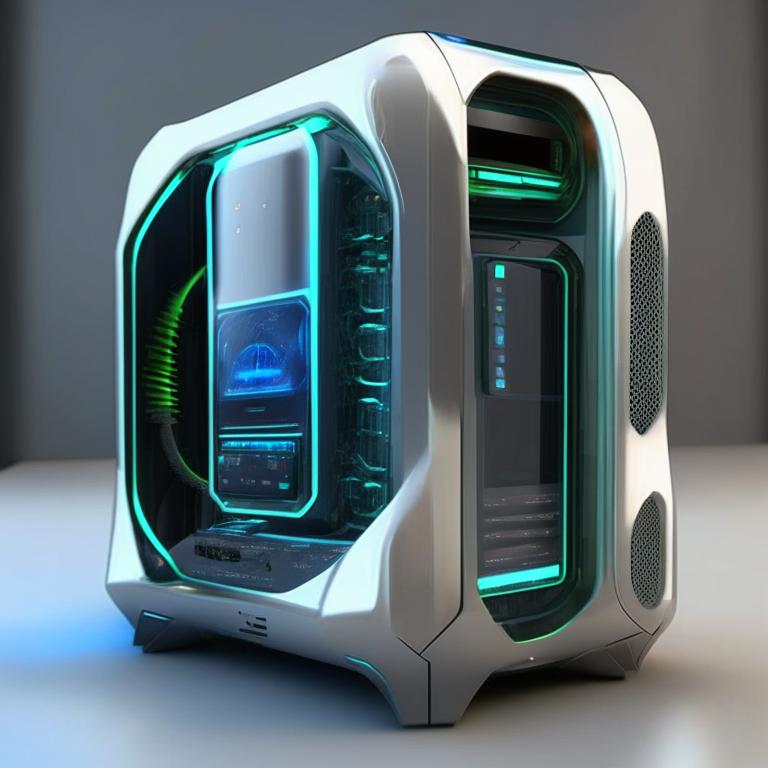 Futuristic sci-fi PC system unit by Pickgameru on DeviantArt