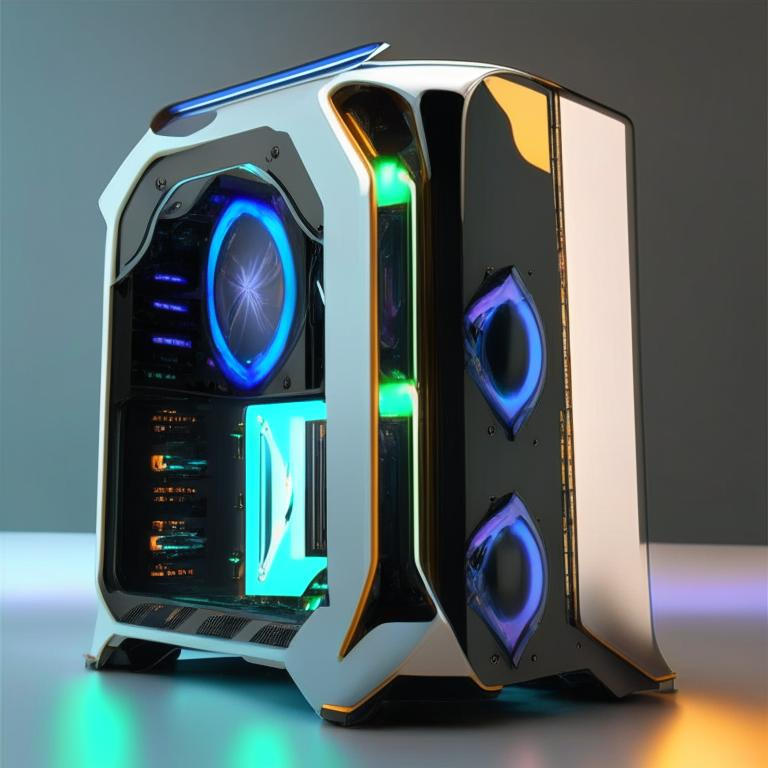 Neo-futuristic sci-fi PC system unit by Pickgameru on DeviantArt