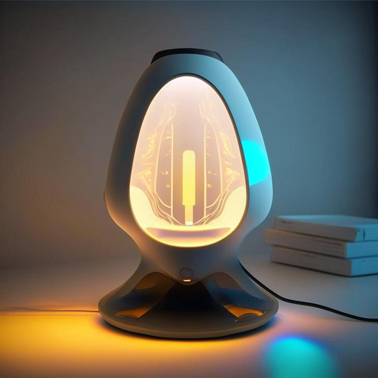 Futuristic sci-fi lamp by Pickgameru on DeviantArt