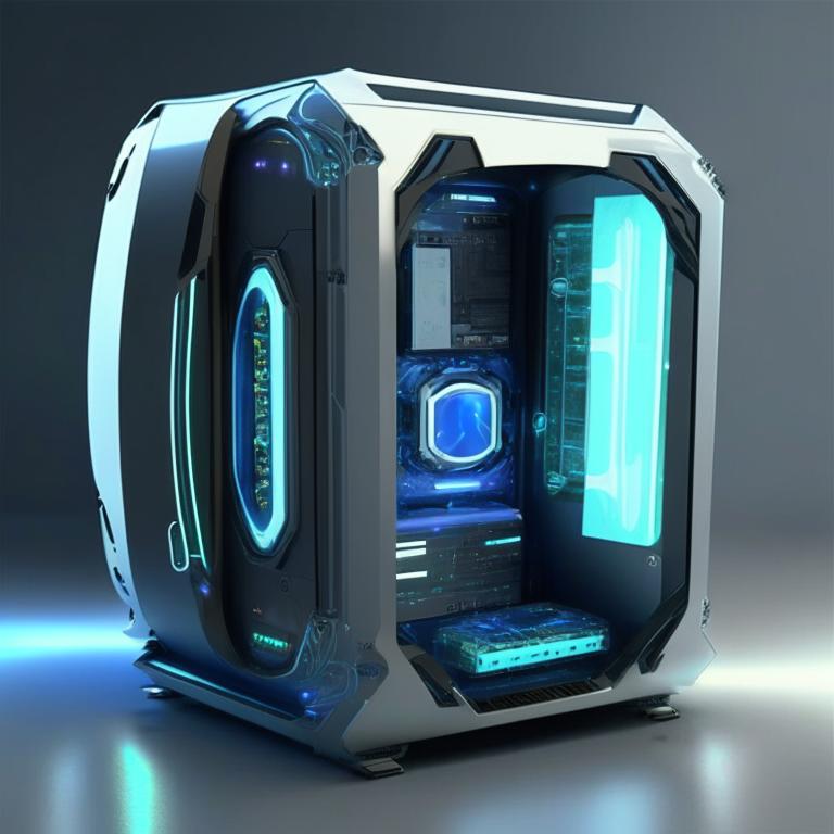Futuristic sci-fi PC system unit by Pickgameru on DeviantArt