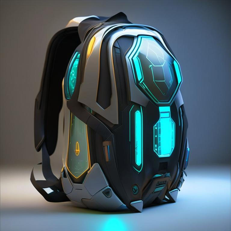 Futuristic sci-fi backpack by Pickgameru on DeviantArt