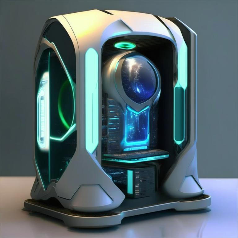 Futuristic sci-fi PC system unit by Pickgameru on DeviantArt