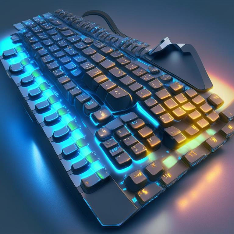 Futuristic sci-fi PC keyboard by Pickgameru on DeviantArt