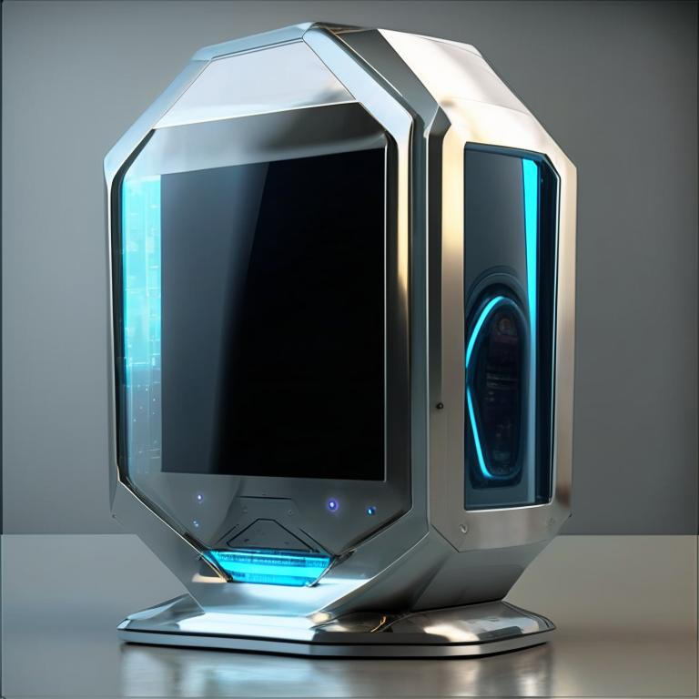 Futuristic sci-fi PC monitor by Pickgameru on DeviantArt