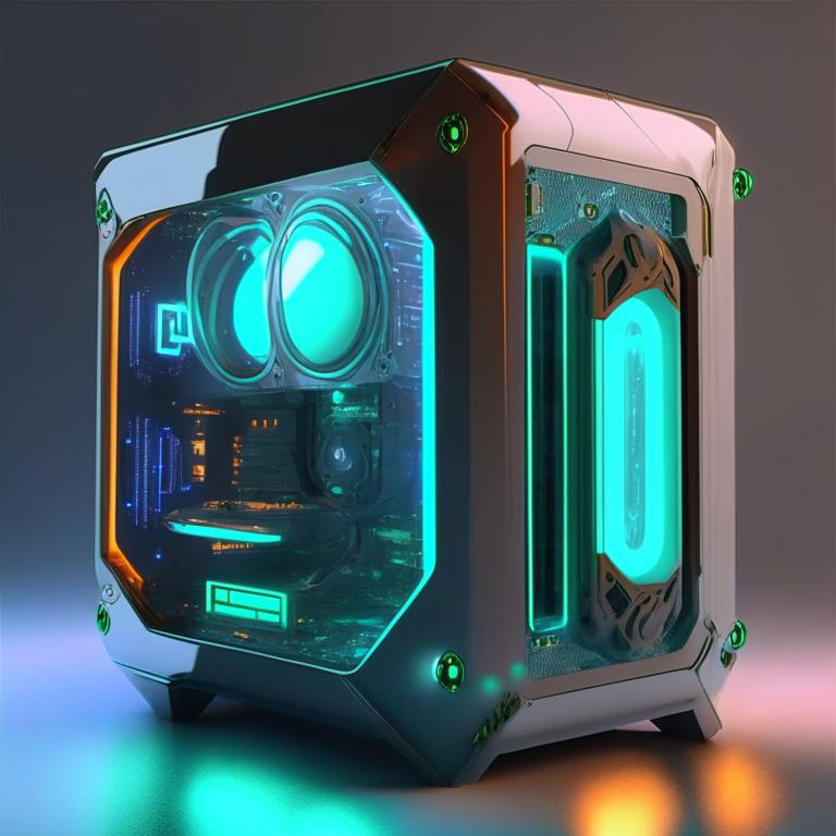 Futuristic sci-fi PC system unit by Pickgameru on DeviantArt