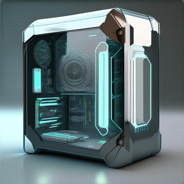 Futuristic sci-fi PC case by Pickgameru on DeviantArt